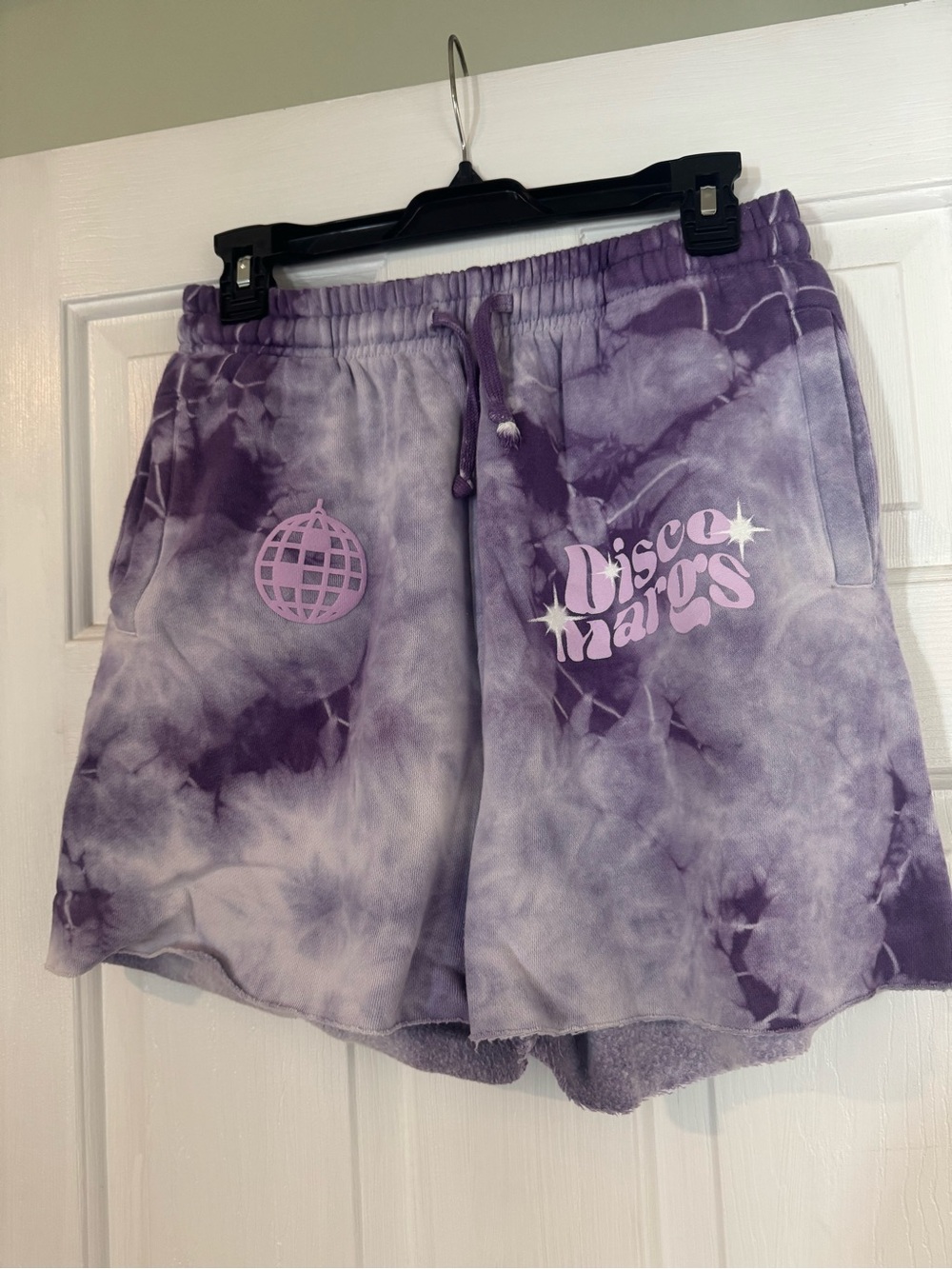 Tinx Disco Margs Purple Tie-Dye Shorts